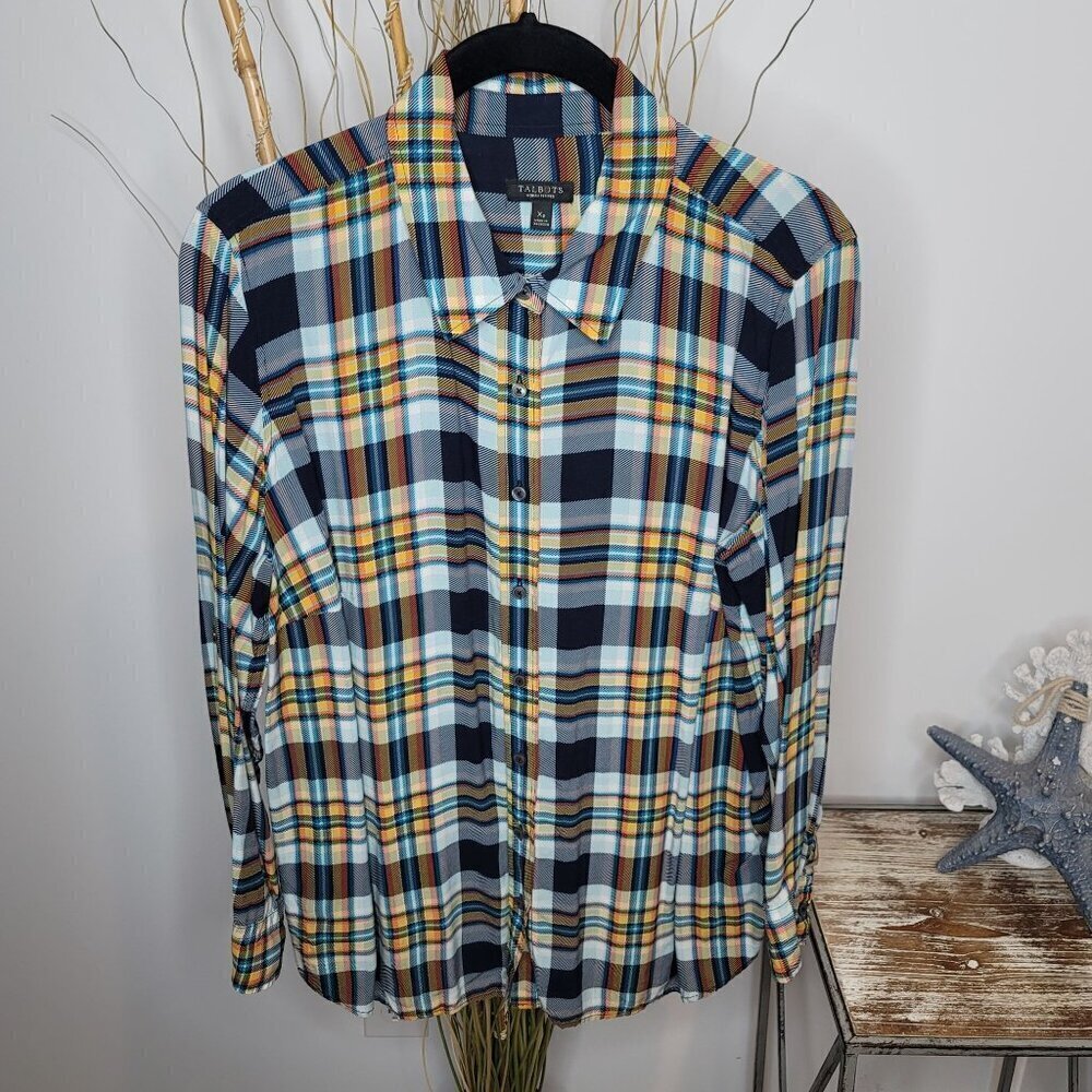 Talbots Button Up Womens XP (XLarge‎ Petite)